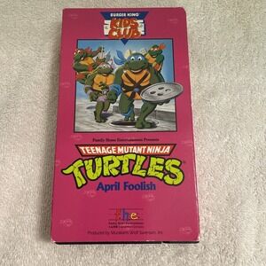 Teenage Mutant Ninja Turtles Burger King Kids Club VHS Movie 1990 Vintage TMNT